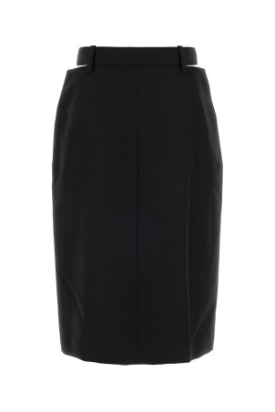 Black wool blend skirt JIL SANDER (J03MA0287J40330)