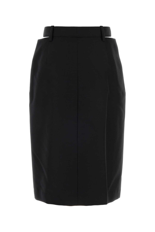 Чорна спідниця з вовняної суміші JIL SANDER (J03MA0287J40330)