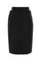 Чорна спідниця з вовняної суміші JIL SANDER (J03MA0287J40330)