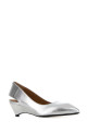 Срібні шкіряні туфлі-човники JIL SANDER (J16WN0001P4565)