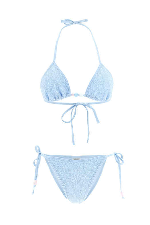Бікіні «Джина», СИНЄ GINABEADEDBIKINIMETALLICICEBLUE