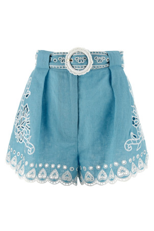 'Romantic Richelieu' shorts BLUE