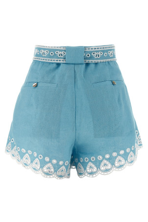 'Romantic Richelieu' shorts BLUE