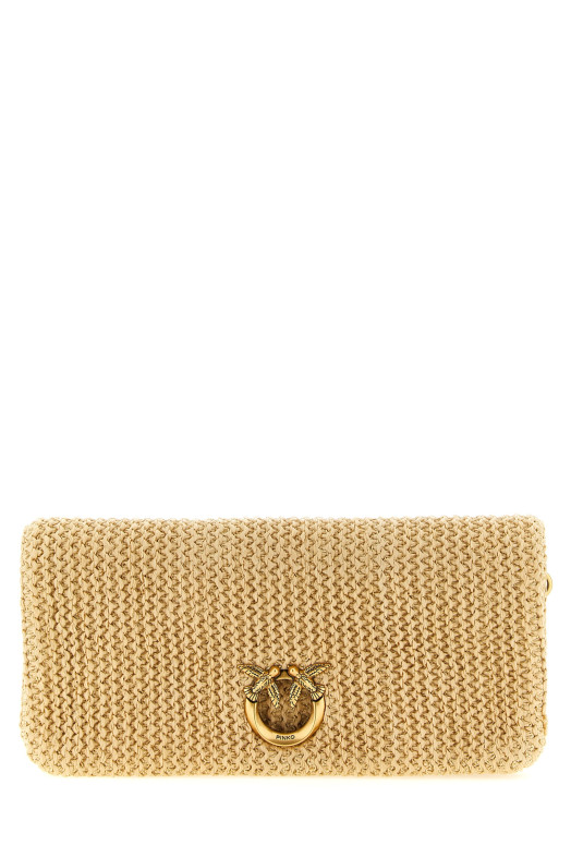 'Love Bag click Soft Horizontal' clutch Pink