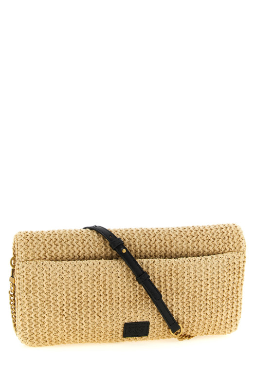 'Love Bag click Soft Horizontal' clutch Pink