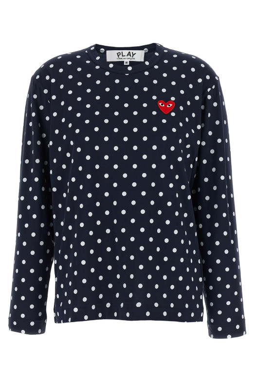 'Red Emblem' T-shirt Blue