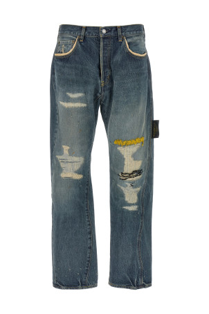 Embroidery jeans Blue