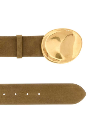 Beige suede Keefe belt KHAITE (10153726L726)