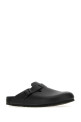 Чорні шкіряні тапочки «Бостон» від BIRKENSTOCK (1026789)