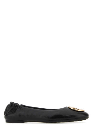 Black leather Claire ballerinas TORY BURCH (147379)