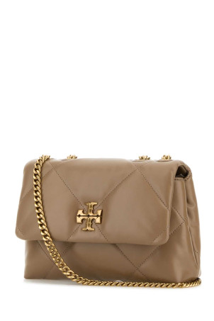 Antiqued pink leather Kira shoulder bag Blue TORY BURCH (154706)