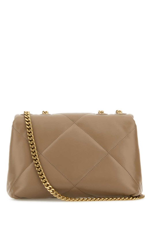 Antiqued pink leather Kira shoulder bag Blue TORY BURCH (154706)