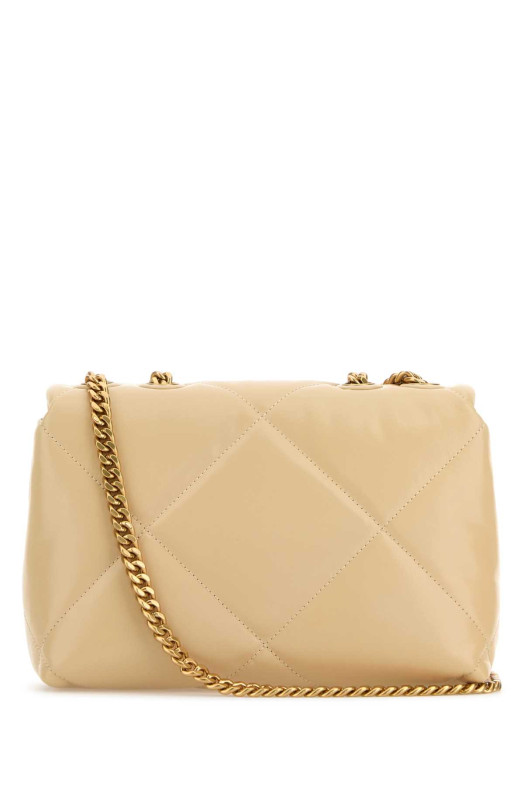 Beige leather small Kira shoulder bag TORY BURCH (154706)