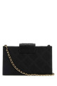 Black leather Fleming crossbody bag TORY BURCH (167250)