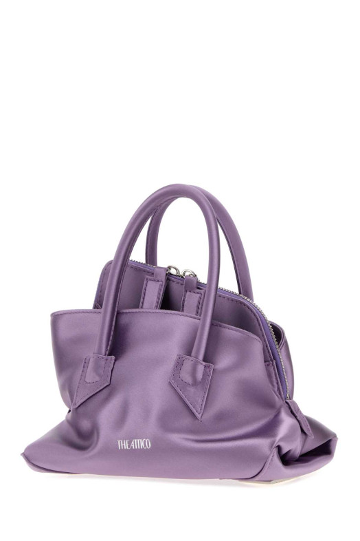 Lilac satin mini La Passeggiata handbag Black THE ATTICO (260WAH00063PCA001AA)