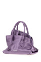 Lilac satin mini La Passeggiata handbag Black THE ATTICO (260WAH00063PCA001AA)