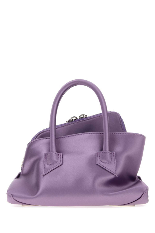 Lilac satin mini La Passeggiata handbag Black THE ATTICO (260WAH00063PCA001AA)