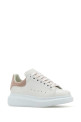 White leather sneakers with powder pink suede heel ALEXANDER MCQUEEN (553770WIEF1)