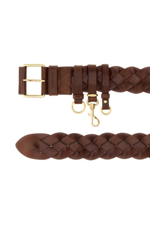 Brown leather belt MIU MIU (5CC7222G7V)
