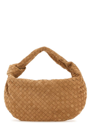 Сумка для покупок Jodie из замши цвета «верблюжьего» от BOTTEGA VENETA (600261V1QE0)