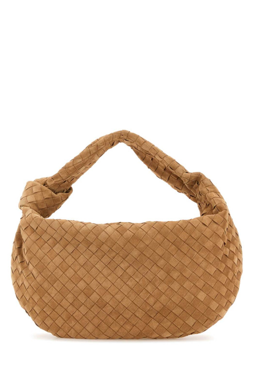 Сумка для покупок Jodie из замши цвета «верблюжьего» от BOTTEGA VENETA (600261V1QE0)