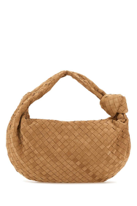 Сумка для покупок Jodie из замши цвета «верблюжьего» от BOTTEGA VENETA (600261V1QE0)