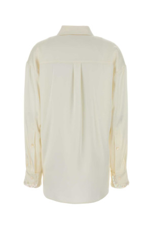 White satin oversize shirt STELLA McCARTNEY (6202003FU302)