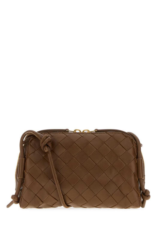 Chocolate leather Concert crossbody bag BOTTEGA VENETA (794258VCPP1)