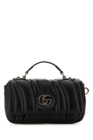 Black leather GG Milano handbag Black GUCCI (806017AAD71)