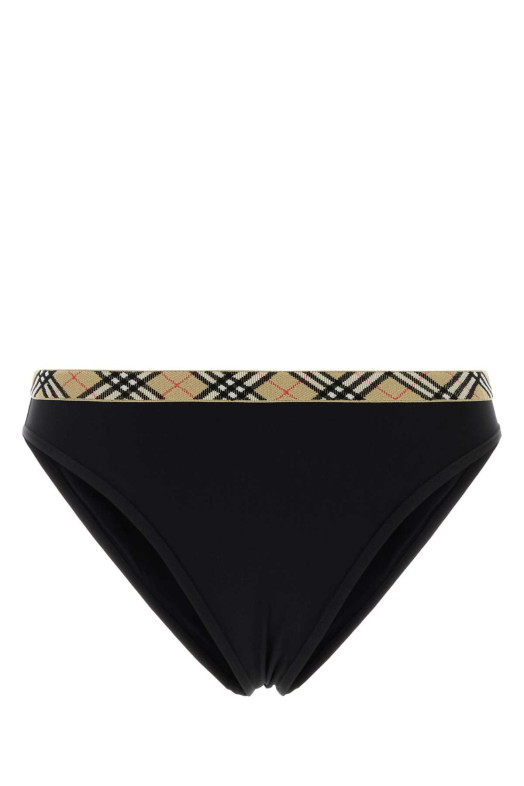Black stretch nylon bikini bottom Black BURBERRY (8126405)