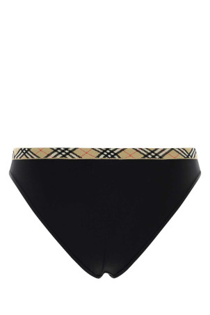 Black stretch nylon bikini bottom Black BURBERRY (8126405)