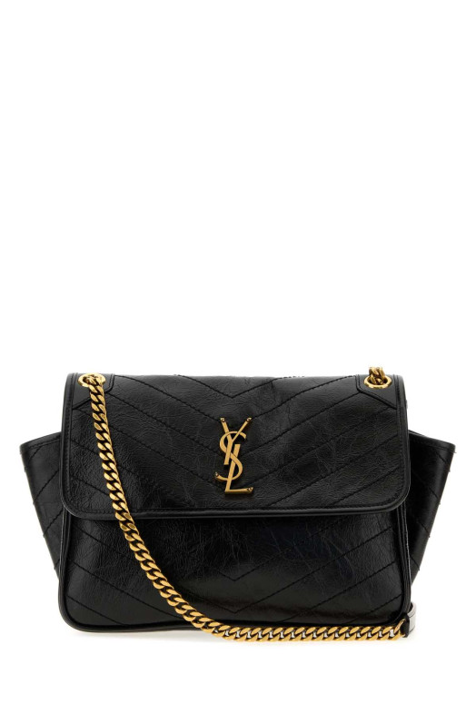 Black leather Niki shoulder bag Black SAINT LAURENT (8129430EN07)