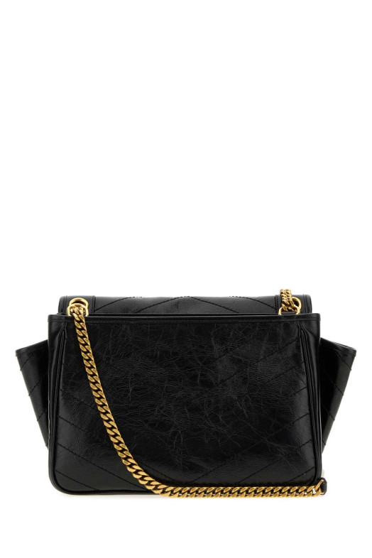 Black leather Niki shoulder bag Black SAINT LAURENT (8129430EN07)
