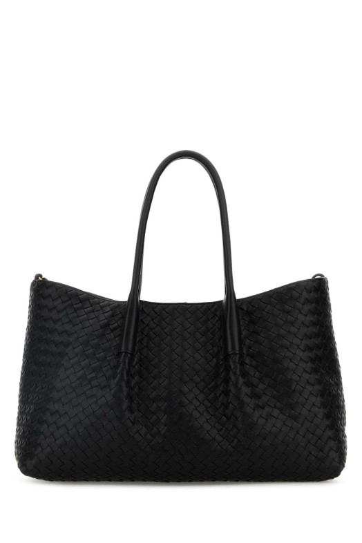 Black leather Pinacoteca shopping bag BOTTEGA VENETA (817166V5AG1)