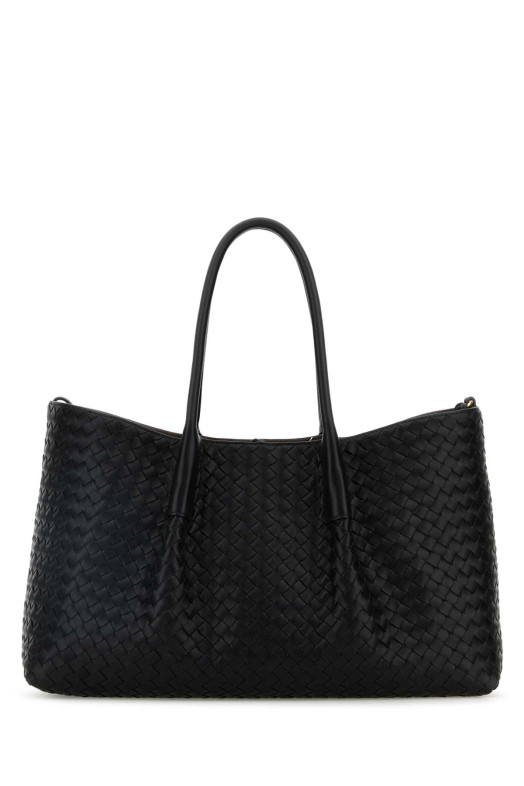 Black leather Pinacoteca shopping bag BOTTEGA VENETA (817166V5AG1)