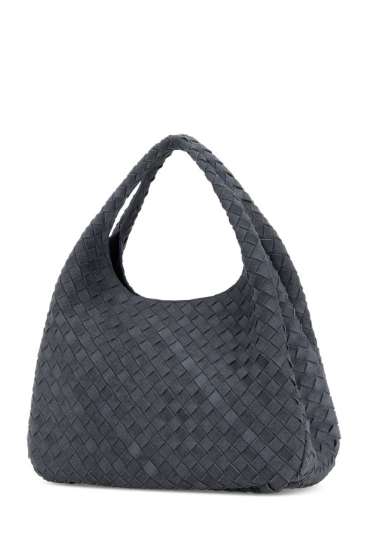 Air Force blue suede large Campana shopping bag BOTTEGA VENETA (844250V6FQ0)