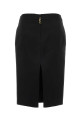 Чорна атласна спідниця Black SAINT LAURENT (863981Y1K44)