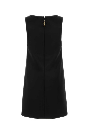 Black satin mini dress Black SAINT LAURENT (870784Y1K44)