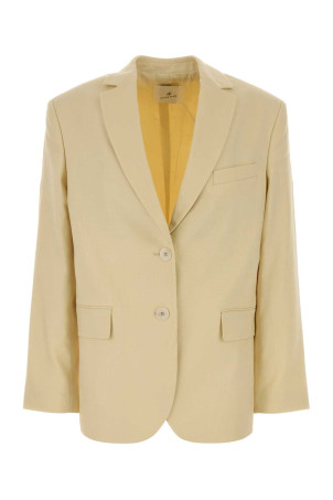 Paster yellow stretch viscose blend Quinn blazer ANINE BING (A0112159)