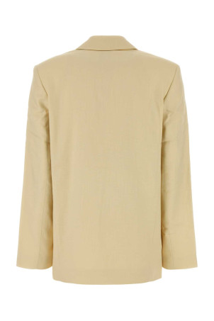 Paster yellow stretch viscose blend Quinn blazer ANINE BING (A0112159)