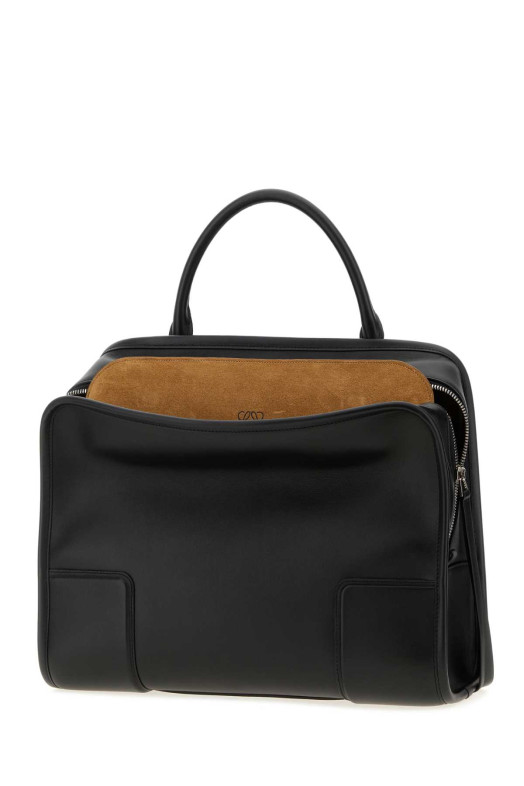 Black leather large Amazona 180 handbag Black LOEWE (A039ASRX02)