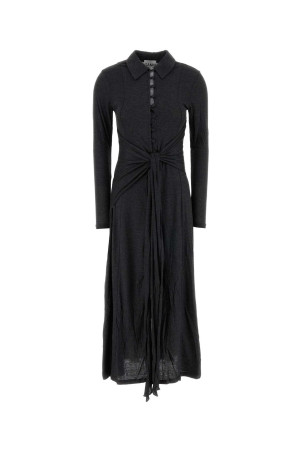 Dark grey jersey shirt dress GANNI (A1030483)