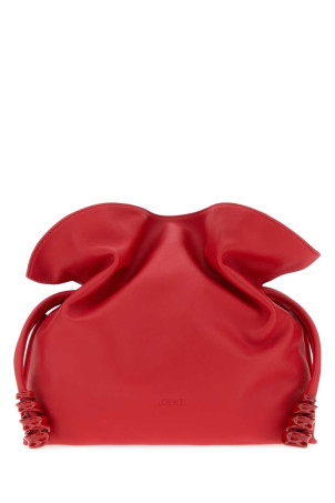 Red nappa leather medium Coil Flamenco clutch orange LOEWE (A411FC1XEQ)