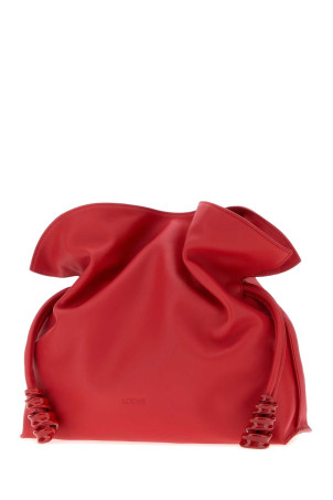 Red nappa leather medium Coil Flamenco clutch orange LOEWE (A411FC1XEQ)