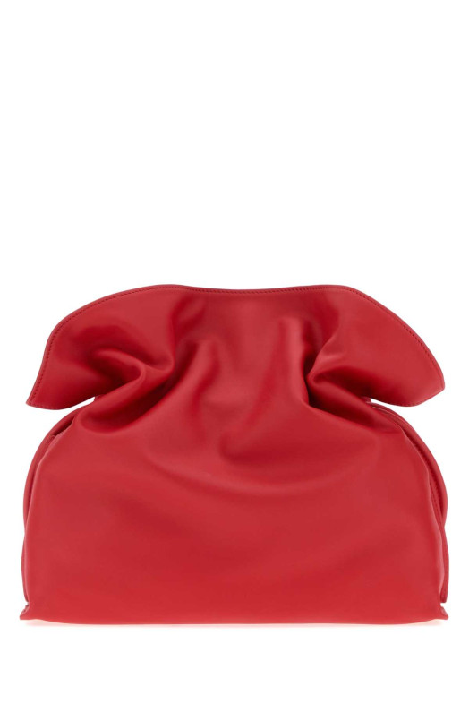 Red nappa leather medium Coil Flamenco clutch orange LOEWE (A411FC1XEQ)