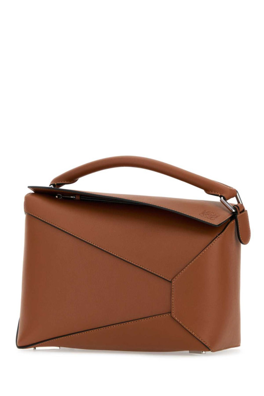 Caramel leather Puzzle Edge handbag Beige LOEWE (A510P49X14)