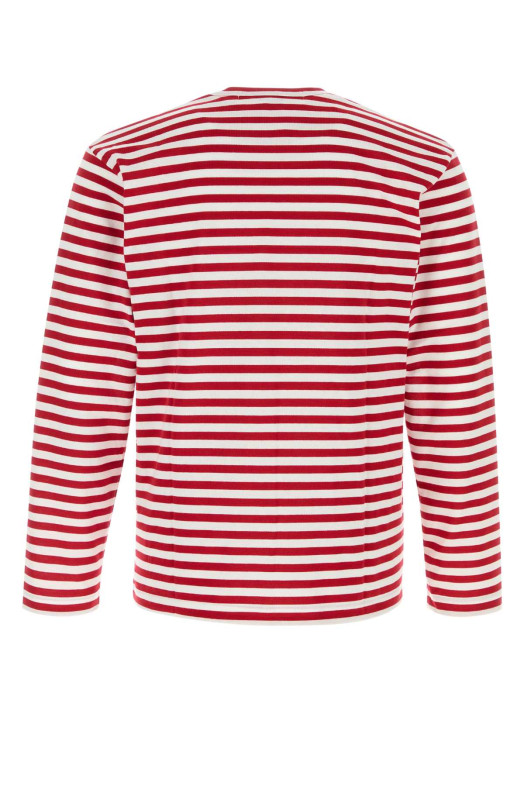 Бавовняна футболка з вишивкою COMME DES GARCONS PLAY (AXT164051) COMME DES GARÇONS PLAY