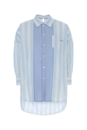 Embroidered cotton oversize shirt MARNI (CAMA0567QSUTC630)