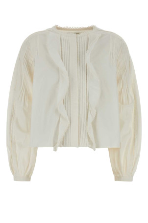 Ivory cotton Cubraly blouse ISABEL MARANT (CH0308FAD1I02I)