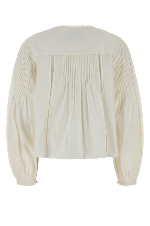 Ivory cotton Cubraly blouse ISABEL MARANT (CH0308FAD1I02I)